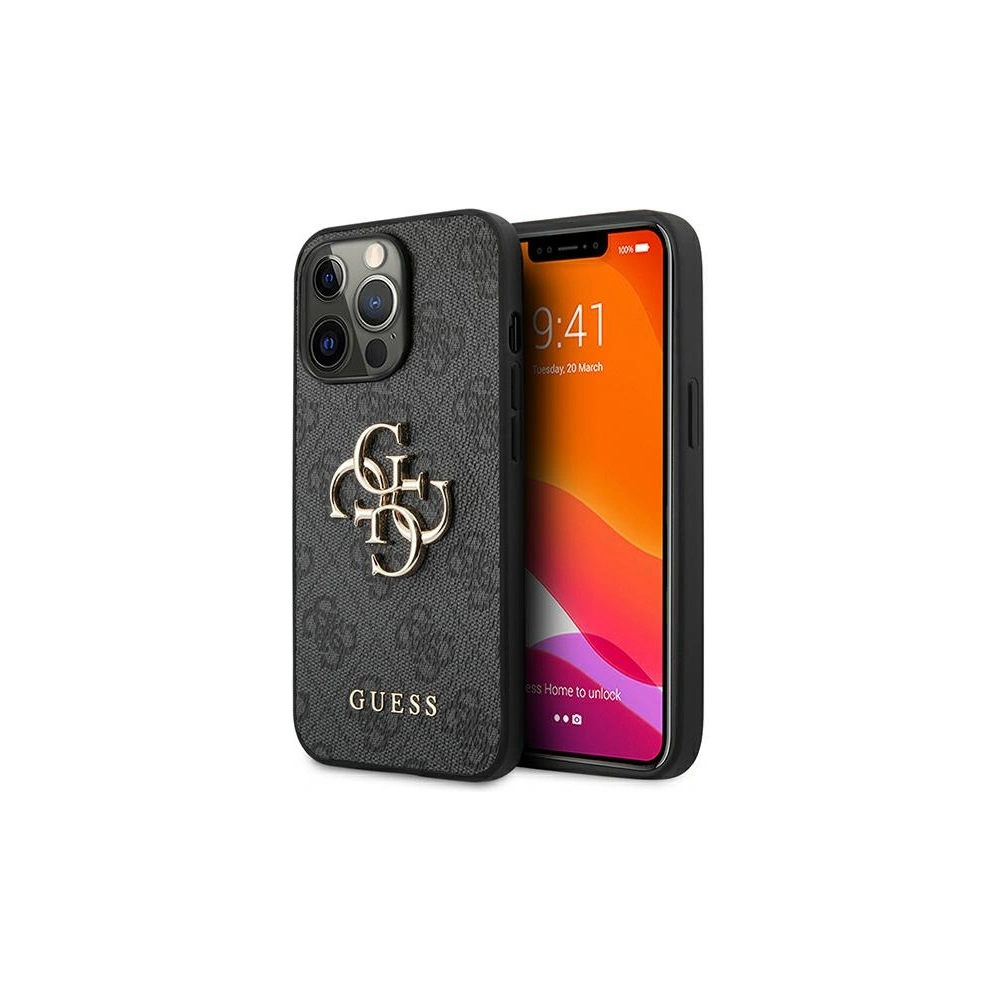 Hurtownia GSM - Etui Guess GUHCP13X4GMGGR Apple iPhone 13 Pro Max szary/grey hardcase 4G Big Metal Logo - GUE1290GRY - {ean13} - Hurt