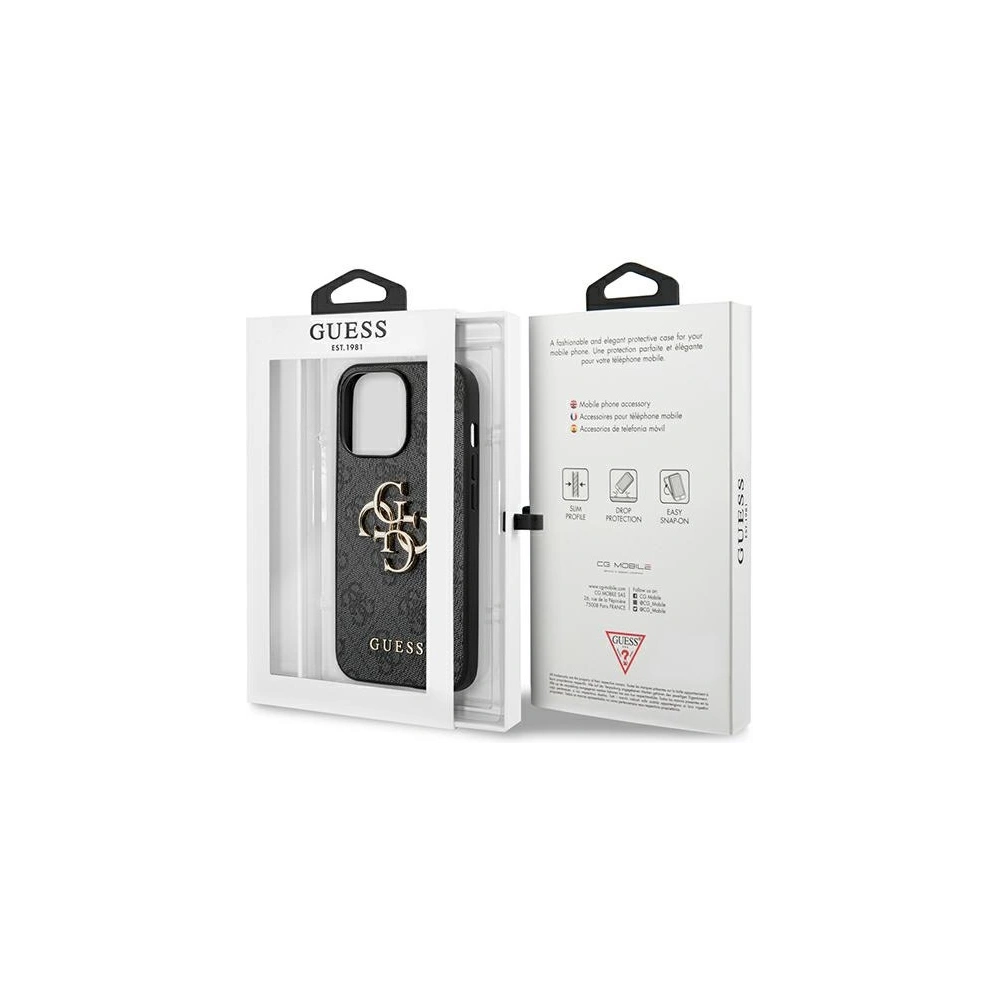 Hurtownia GSM - Etui Guess GUHCP13X4GMGGR Apple iPhone 13 Pro Max szary/grey hardcase 4G Big Metal Logo - GUE1290GRY - {ean13} - Hurt