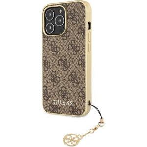 Etui Guess GUHCP13XGF4GBR Apple iPhone 13 Pro Max brązowy/brown hardcase 4G Charms Collection