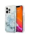 Guess GUHCP13XLG4GBL Apple iPhone 13 Pro Max blue hardcase 4G Big Liquid Glitter