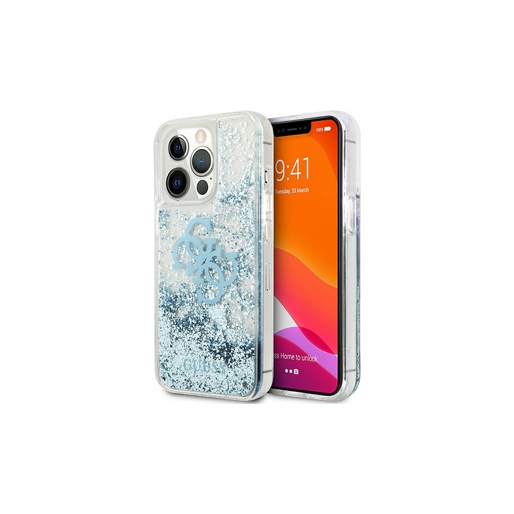 Wholesale Guess GUHCP13XLG4GBL Apple iPhone 13 Pro Max blue hardcase 4G Big Liquid Glitter - GUE1292BLU - {ean13} - Hurt