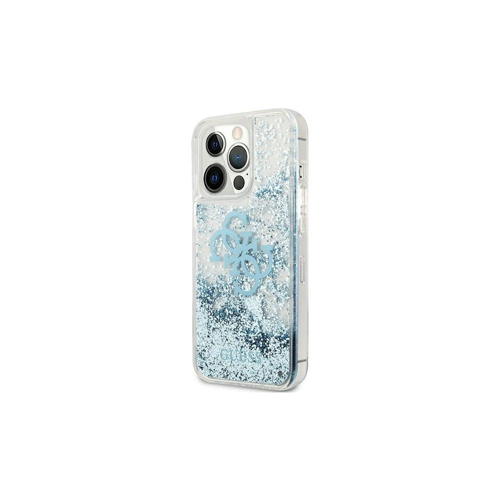 Wholesale Guess GUHCP13XLG4GBL Apple iPhone 13 Pro Max blue hardcase 4G Big Liquid Glitter - GUE1292BLU - {ean13} - Hurt