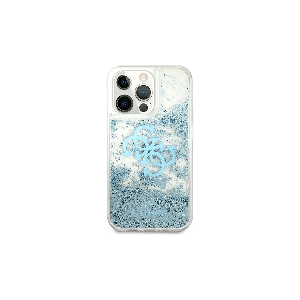 Wholesale Guess GUHCP13XLG4GBL Apple iPhone 13 Pro Max blue hardcase 4G Big Liquid Glitter - GUE1292BLU - {ean13} - Hurt
