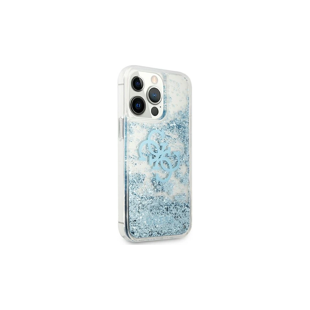 Wholesale Guess GUHCP13XLG4GBL Apple iPhone 13 Pro Max blue hardcase 4G Big Liquid Glitter - GUE1292BLU - {ean13} - Hurt