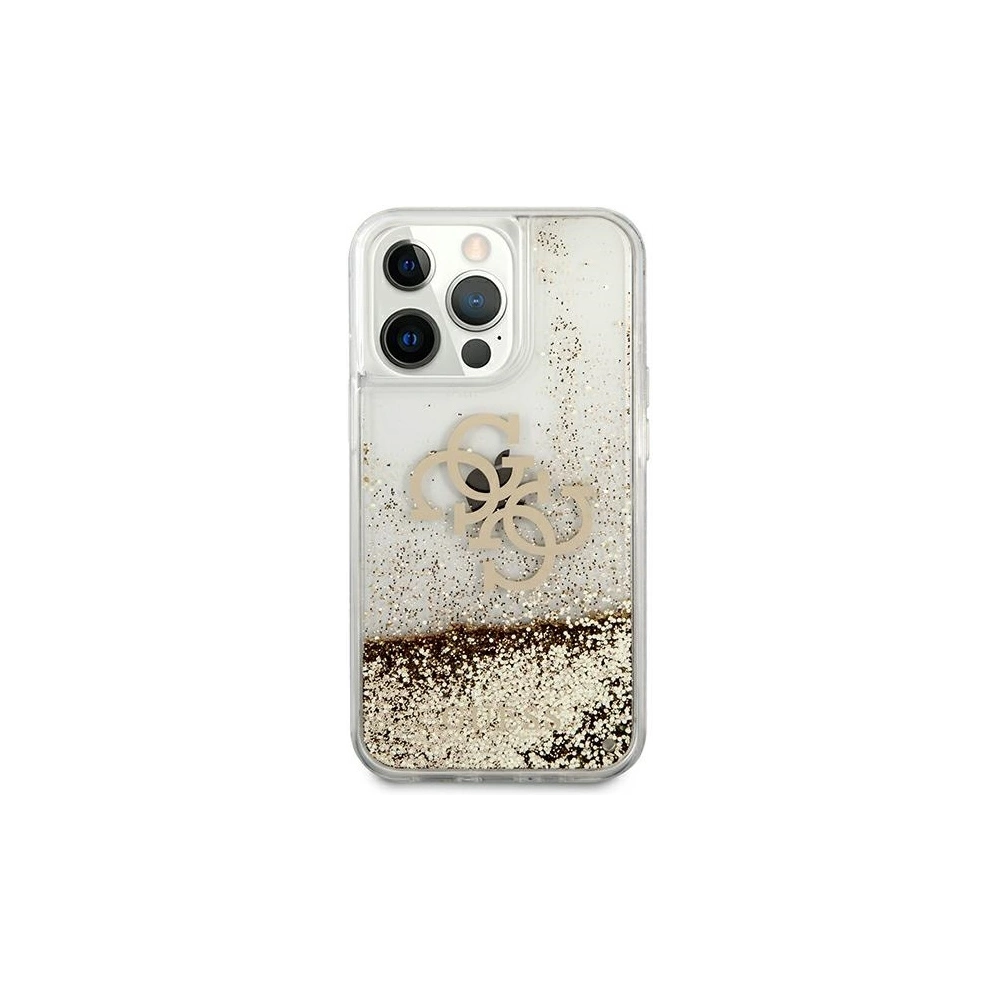 Hurtownia GSM - Etui Guess GUHCP13XLG4GGO Apple iPhone 13 Pro Max zlatý/gold hardcase 4G Big Liquid Glitter - GUE1293GLD - {ean13} - Hurt