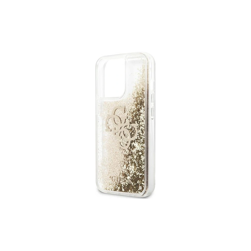 Wholesale Guess GUHCP13XLG4GGO Apple iPhone 13 Pro Max gold hardcase 4G Big Liquid Glitter - GUE1293GLD - {ean13} - Hurt