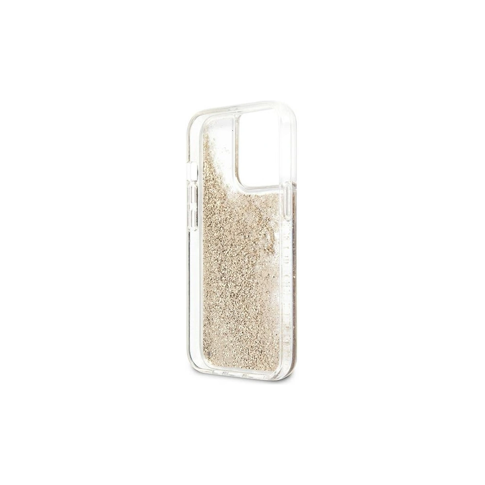 Wholesale Guess GUHCP13XLG4GGO Apple iPhone 13 Pro Max gold hardcase 4G Big Liquid Glitter - GUE1293GLD - {ean13} - Hurt