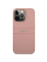 Wholesale Guess GUHCP13XPSASBPI Apple iPhone 13 Pro Max pink hardcase Saffiano Stripe - GUE1294PNK - {ean13} - Hurt