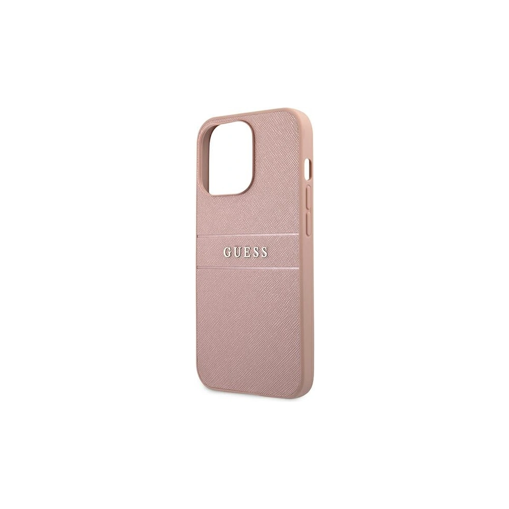 Hurtownia GSM - Etui Guess GUHCP13XPSASBPI Apple iPhone 13 Pro Max różowy/pink hardcase Saffiano Stripe - GUE1294PNK - {ean13} - Hurt