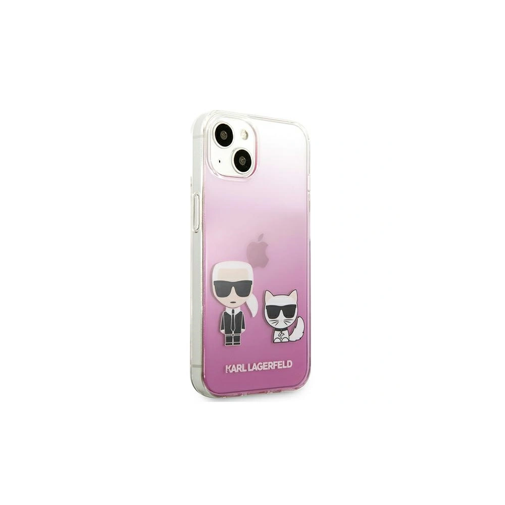 Hurtownia GSM - Etui Karl Lagerfeld KLHCP13SCKTRP Apple iPhone 13 mini hardcase różowy/pink Karl & Choupette - KLD628PNK - {ean13} - Hurt