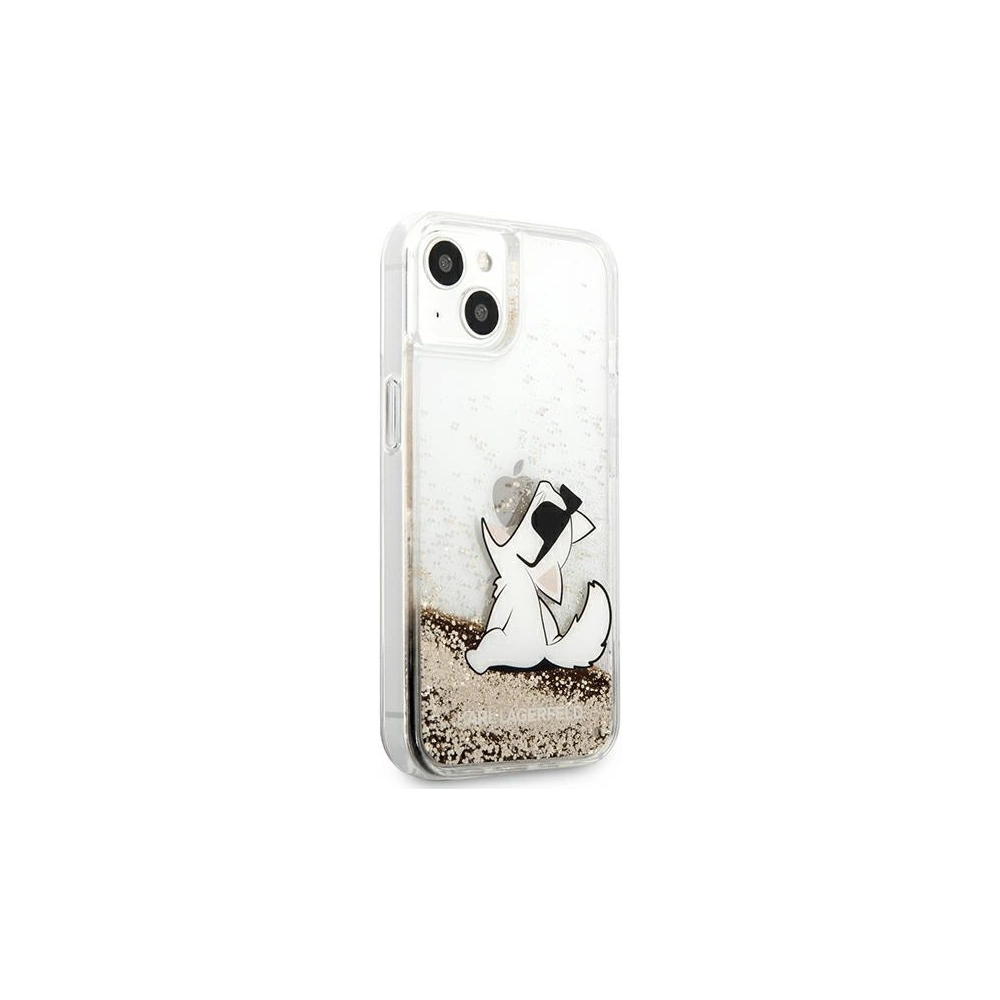 Hurtownia GSM - Etui Karl Lagerfeld KLHCP13SGCFD Apple iPhone 13 mini zlatý/gold hardcase Liquid Glitter Choupette Fun - KLD629GLD - {ean13} - Hurt
