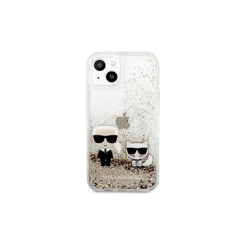 Hurtownia GSM - Etui Karl Lagerfeld KLHCP13SGKCD Apple iPhone 13 mini zlatý/gold hardcase Liquid Glitter Karl&Choupette - KLD630GLD - {ean13} - Hurt