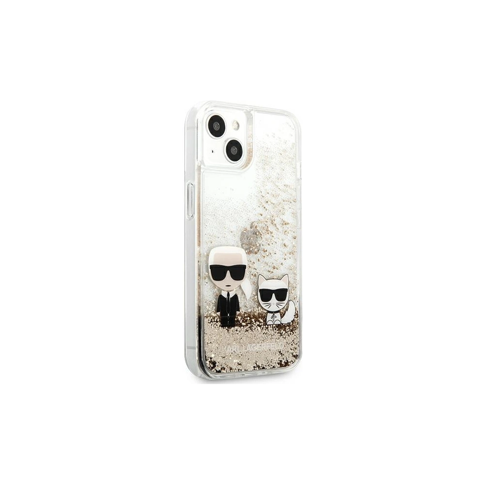 Hurtownia GSM - Etui Karl Lagerfeld KLHCP13SGKCD Apple iPhone 13 mini zlatý/gold hardcase Liquid Glitter Karl&Choupette - KLD630GLD - {ean13} - Hurt
