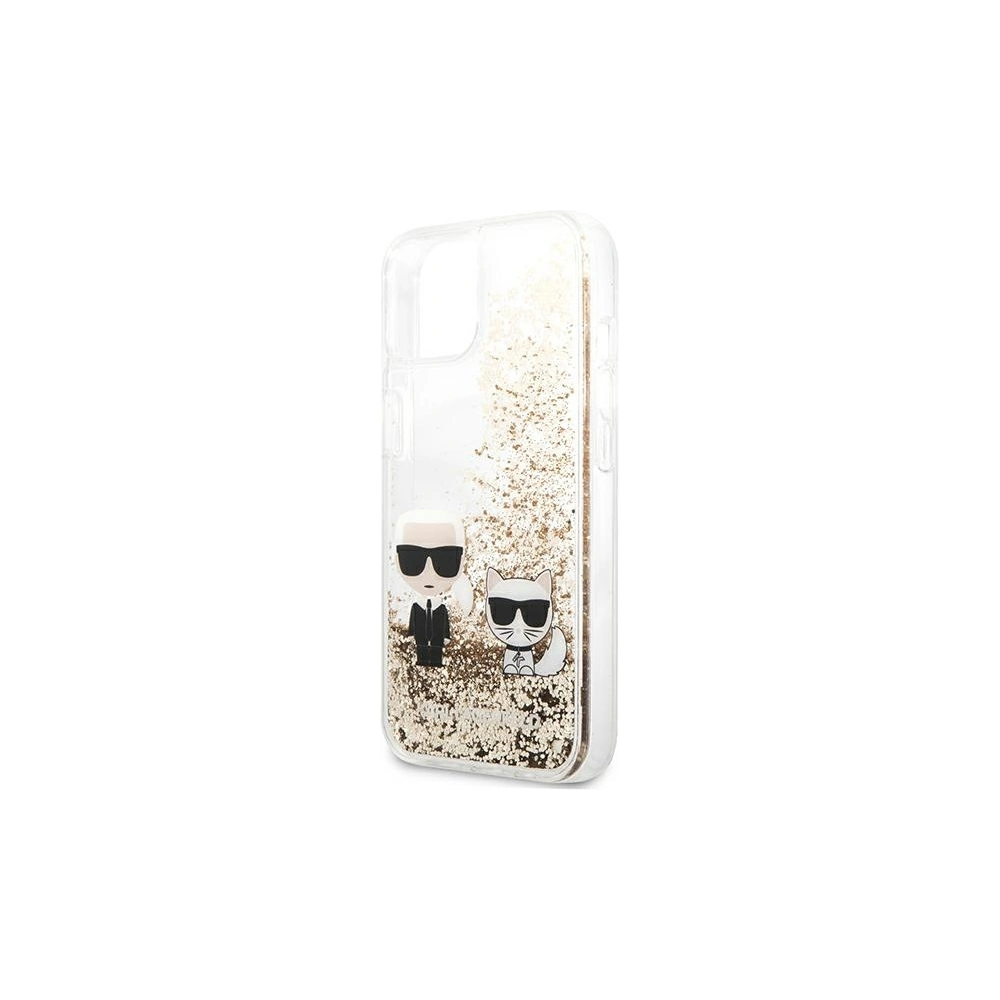 Hurtownia GSM - Etui Karl Lagerfeld KLHCP13SGKCD Apple iPhone 13 mini zlatý/gold hardcase Liquid Glitter Karl&Choupette - KLD630GLD - {ean13} - Hurt