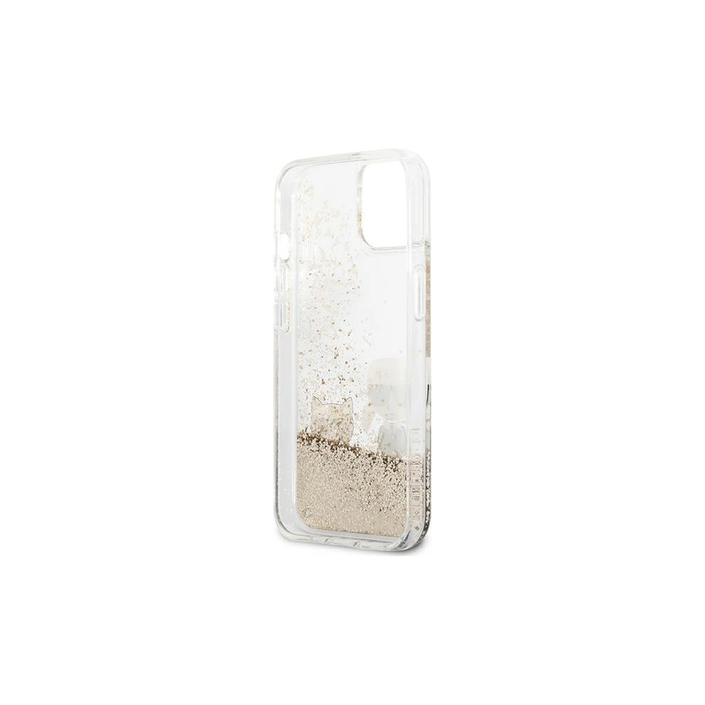 Hurtownia GSM - Etui Karl Lagerfeld KLHCP13SGKCD Apple iPhone 13 mini zlatý/gold hardcase Liquid Glitter Karl&Choupette - KLD630GLD - {ean13} - Hurt