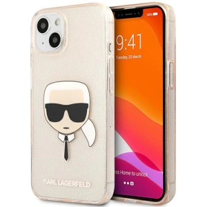 Hurtownia GSM - Case Karl Lagerfeld KLHCP13SKHTUGLGO Apple iPhone 13 mini gold/hartcase Glitter Karl`s Head - KLD631GLD - {ean13} - Hurt