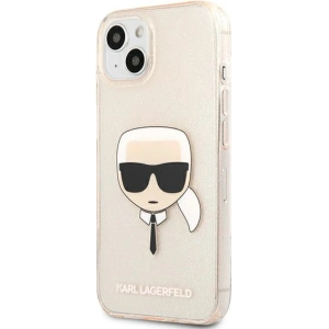 Hurtownia GSM - Case Karl Lagerfeld KLHCP13SKHTUGLGO Apple iPhone 13 mini gold/hartcase Glitter Karl`s Head - KLD631GLD - {ean13} - Hurt