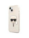 Hurtownia GSM - Etui Karl Lagerfeld KLHCP13SKHTUGLGO Apple iPhone 13 mini złoty/gold hardcase Glitter Karl`s Head - KLD631GLD - {ean13} - Hurt