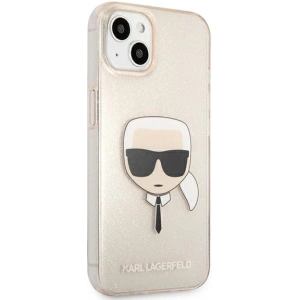 Hurtownia GSM - Case Karl Lagerfeld KLHCP13SKHTUGLGO Apple iPhone 13 mini gold/hartcase Glitter Karl`s Head - KLD631GLD - {ean13} - Hurt