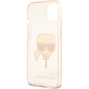 Hurtownia GSM - Case Karl Lagerfeld KLHCP13SKHTUGLGO Apple iPhone 13 mini gold/hartcase Glitter Karl`s Head - KLD631GLD - {ean13} - Hurt