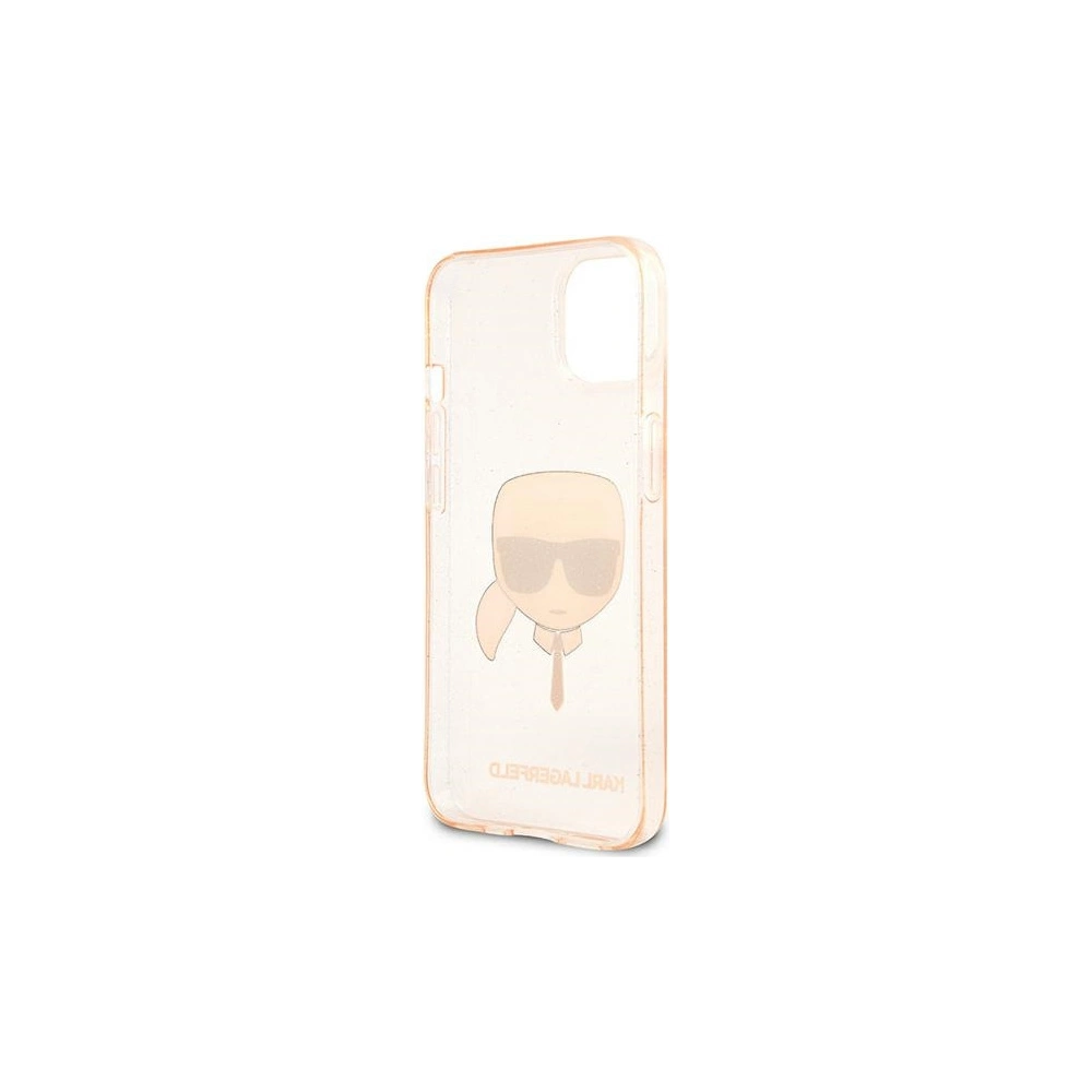 Hurtownia GSM - Etui Karl Lagerfeld KLHCP13SKHTUGLGO Apple iPhone 13 mini złoty/gold hardcase Glitter Karl`s Head - KLD631GLD - {ean13} - Hurt