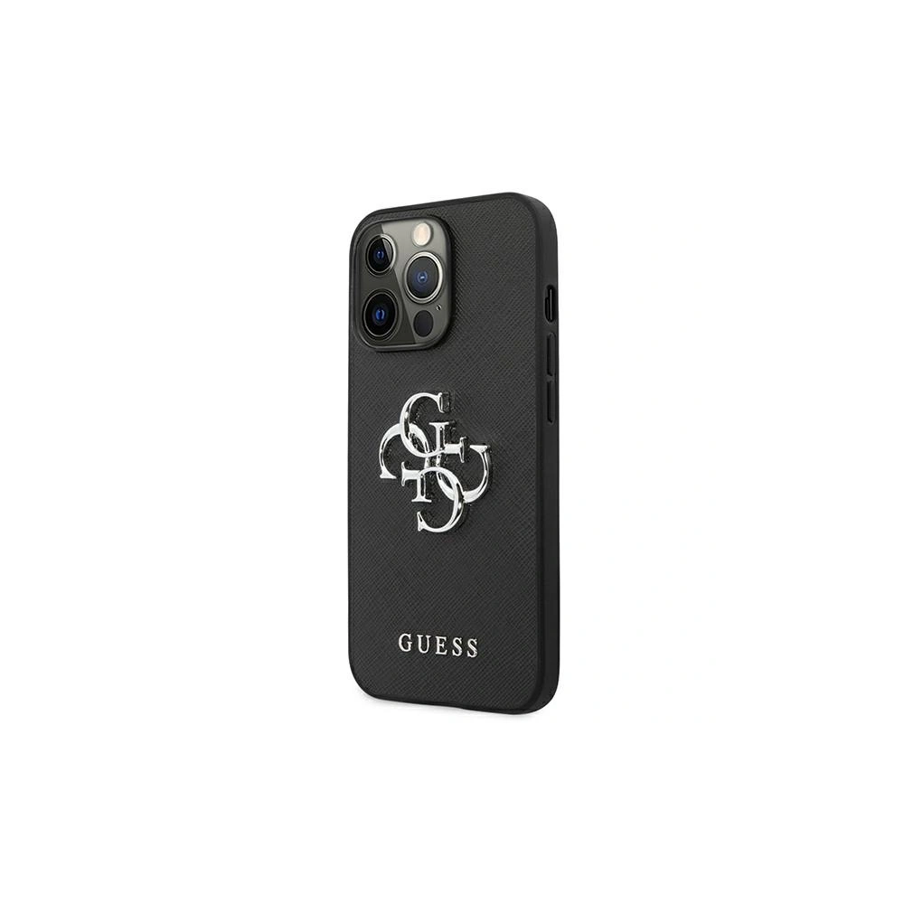 Hurtownia GSM - Etui Guess GUHCP13XSA4GSBK Apple iPhone 13 Pro Max czarny/black hardcase Saffiano 4G Metal Logo - GUE1295BLK - {ean13} - Hurt