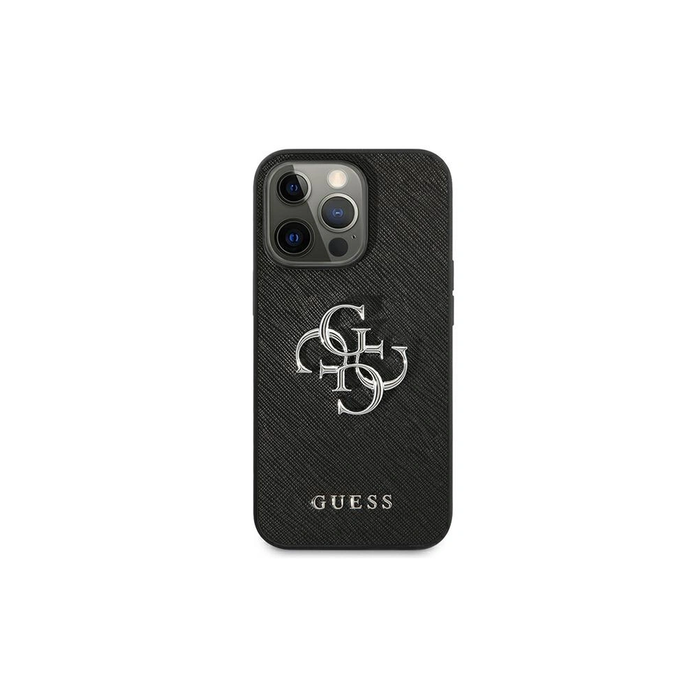 Hurtownia GSM - Etui Guess GUHCP13XSA4GSBK Apple iPhone 13 Pro Max czarny/black hardcase Saffiano 4G Metal Logo - GUE1295BLK - {ean13} - Hurt