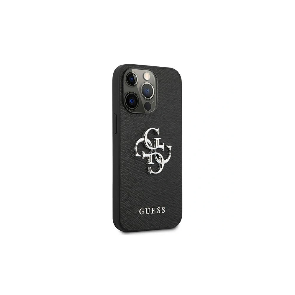Hurtownia GSM - Etui Guess GUHCP13XSA4GSBK Apple iPhone 13 Pro Max czarny/black hardcase Saffiano 4G Metal Logo - GUE1295BLK - {ean13} - Hurt
