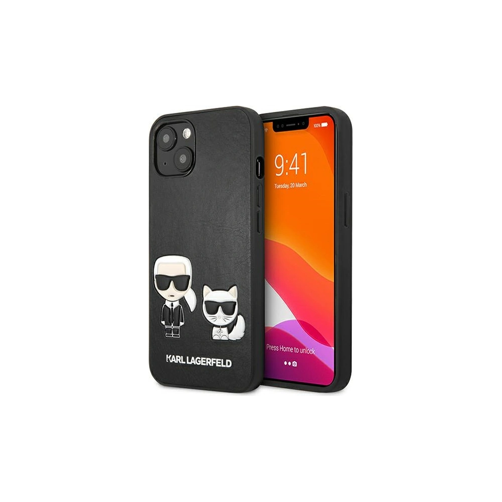 Hurtownia GSM - Etui Karl Lagerfeld KLHCP13SPCUSKCBK Apple iPhone 13 mini czarny/black hardcase Ikonik Karl & Choupette - KLD632BLK - {ean13} - Hurt