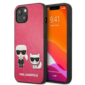 Hurtownia GSM - Case Karl Lagerfeld KLHCP13SPCUSKCP Apple iPhone 13 mini fuchsia/fushia Hardcase Ikonik Karl & Choupette - KLD633FKS - {ean13} - Hurt