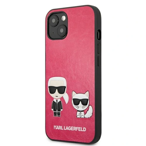 Etui Karl Lagerfeld KLHCP13SPCUSKCP Apple iPhone 13 mini fuksja/fushia hardcase Ikonik Karl & Choupette