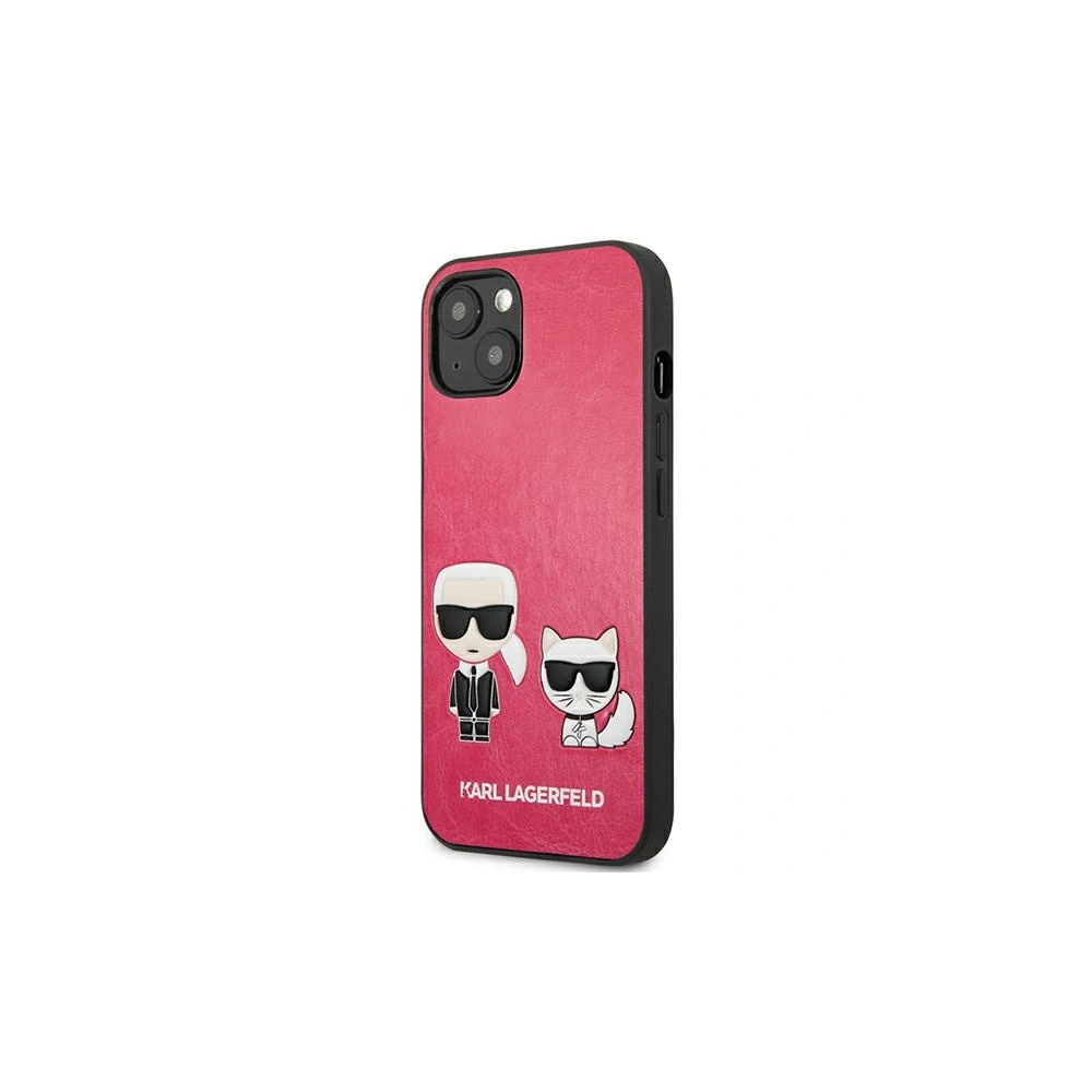Hurtownia GSM - Etui Karl Lagerfeld KLHCP13SPCUSKCP Apple iPhone 13 mini fuchsie/fuchsia hardcase Ikonik Karl & Choupette - KLD633FKS - {ean13} - Hurt