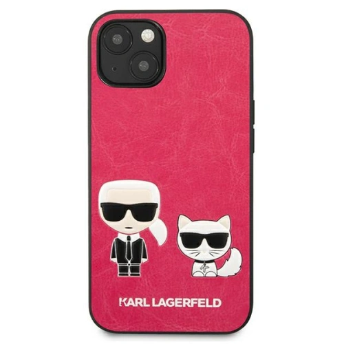 Etui Karl Lagerfeld KLHCP13SPCUSKCP Apple iPhone 13 mini fuksja/fushia hardcase Ikonik Karl & Choupette