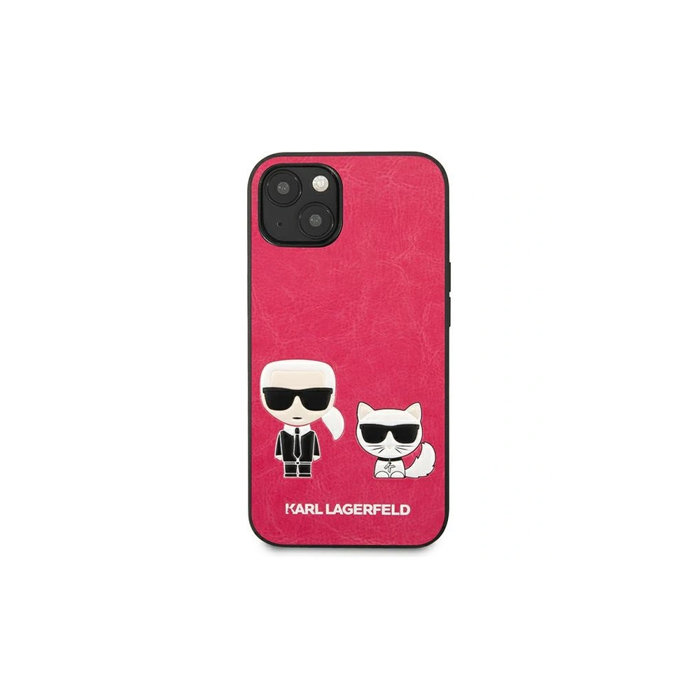 Hurtownia GSM - Etui Karl Lagerfeld KLHCP13SPCUSKCP Apple iPhone 13 mini fuksja/fushia hardcase Ikonik Karl & Choupette - KLD633FKS - {ean13} - Hurt