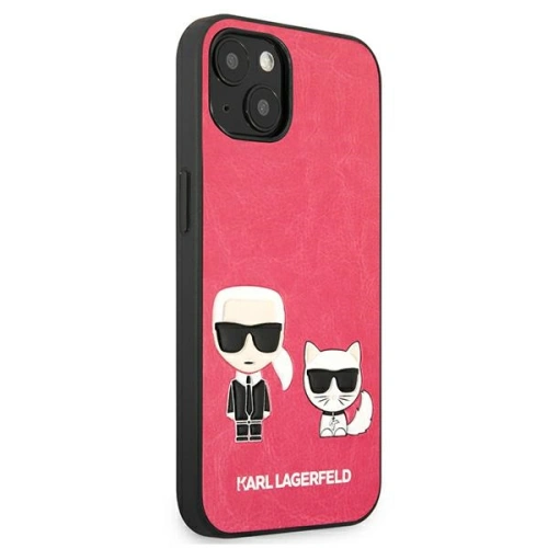 Etui Karl Lagerfeld KLHCP13SPCUSKCP Apple iPhone 13 mini fuksja/fushia hardcase Ikonik Karl & Choupette