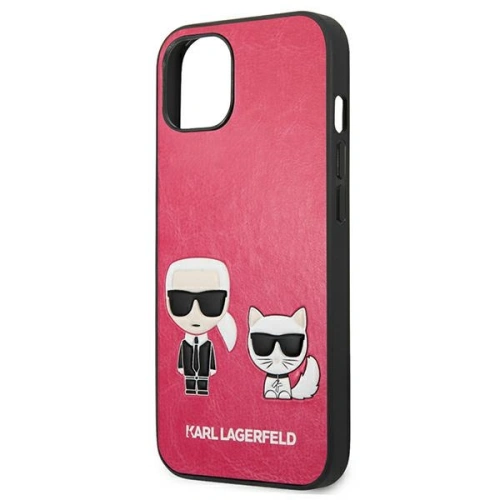 Etui Karl Lagerfeld KLHCP13SPCUSKCP Apple iPhone 13 mini fuksja/fushia hardcase Ikonik Karl & Choupette