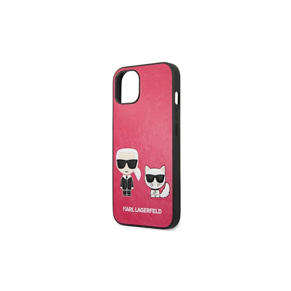 Hurtownia GSM - Etui Karl Lagerfeld KLHCP13SPCUSKCP Apple iPhone 13 mini fuksja/fushia hardcase Ikonik Karl & Choupette - KLD633FKS - {ean13} - Hurt