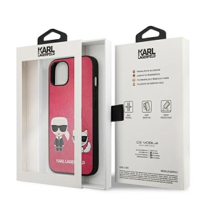 Hurtownia GSM - Case Karl Lagerfeld KLHCP13SPCUSKCP Apple iPhone 13 mini fuchsia/fushia Hardcase Ikonik Karl & Choupette - KLD633FKS - {ean13} - Hurt