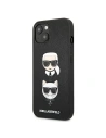 Karl Lagerfeld KLHCP13SSAKICKCBK Apple iPhone 13 mini black book Saffiano Karl & Choupette