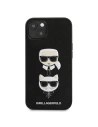 Karl Lagerfeld KLHCP13SSAKICKCBK Apple iPhone 13 mini black book Saffiano Karl & Choupette