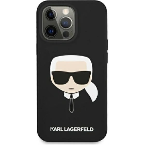 Hurtownia GSM - Case Karl Lagerfeld KLHCP13SSLKHBK Apple iPhone 13 mini schwarz/schwarz Hardcase Silikon Karl's Kopf - KLD635BLK - {ean13} - Hurt