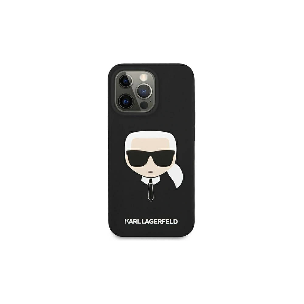 Hurtownia GSM - Etui Karl Lagerfeld KLHCP13SSLKHBK Apple iPhone 13 mini černý/black hardcase Silicone Karl`s Head - KLD635BLK - {ean13} - Hurt