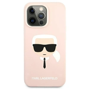 Etui Karl Lagerfeld KLHCP13SSLKHLP Apple iPhone 13 mini jasnoróżowy/light pink hardcase Silicone Karl`s Head