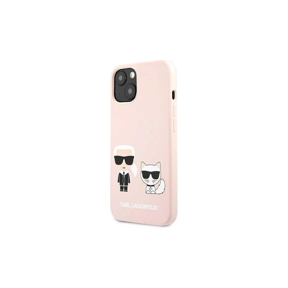 Hurtownia GSM - Case Karl Lagerfeld KLHCP13SSSKCI Apple iPhone 13 mini Hardcase hellrosa/light pink Silikon Karl & Choupette - KLD637PNK - {ean13} - Hurt