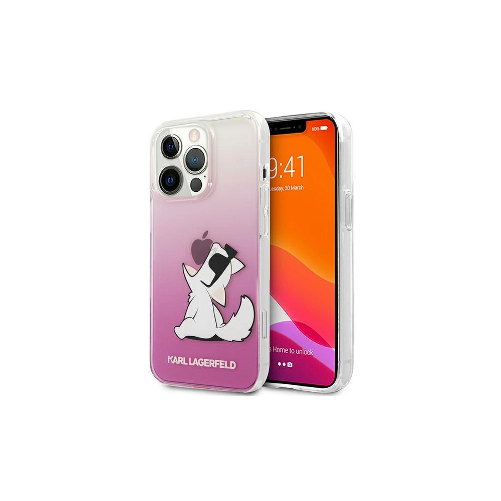 Hurtownia GSM - Etui Karl Lagerfeld KLHCP13XCFNRCPI Apple iPhone 13 Pro Max hardcase różowy/pink Choupette Fun - KLD640PNK - {ean13} - Hurt