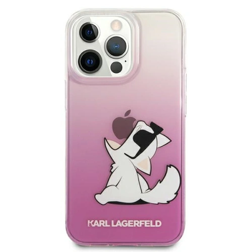 Etui Karl Lagerfeld KLHCP13XCFNRCPI Apple iPhone 13 Pro Max hardcase różowy/pink Choupette Fun