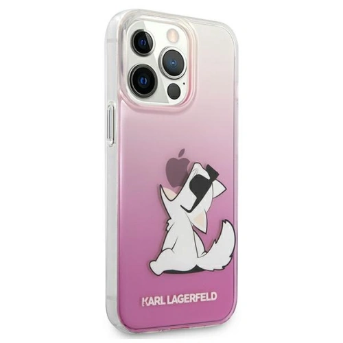 Etui Karl Lagerfeld KLHCP13XCFNRCPI Apple iPhone 13 Pro Max hardcase różowy/pink Choupette Fun