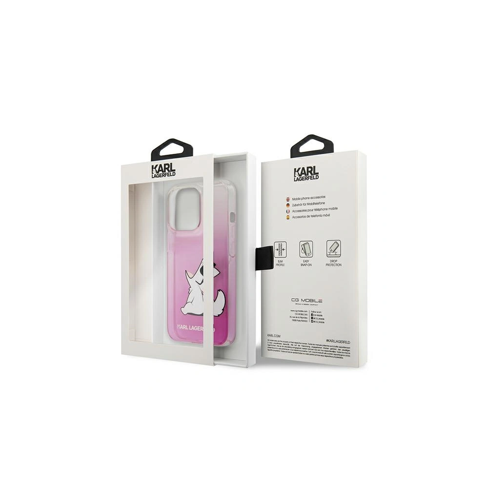 Hurtownia GSM - Etui Karl Lagerfeld KLHCP13XCFNRCPI Apple iPhone 13 Pro Max hardcase różowy/pink Choupette Fun - KLD640PNK - {ean13} - Hurt