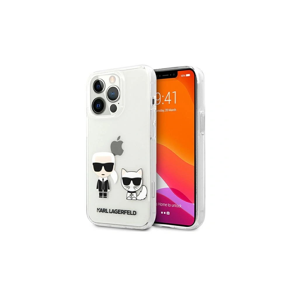 Hurtownia GSM - Etui Karl Lagerfeld KLHCP13XCKTR Apple iPhone 13 Pro Max hardcase Transparent Karl & Choupette - KLD641CL - {ean13} - Hurt