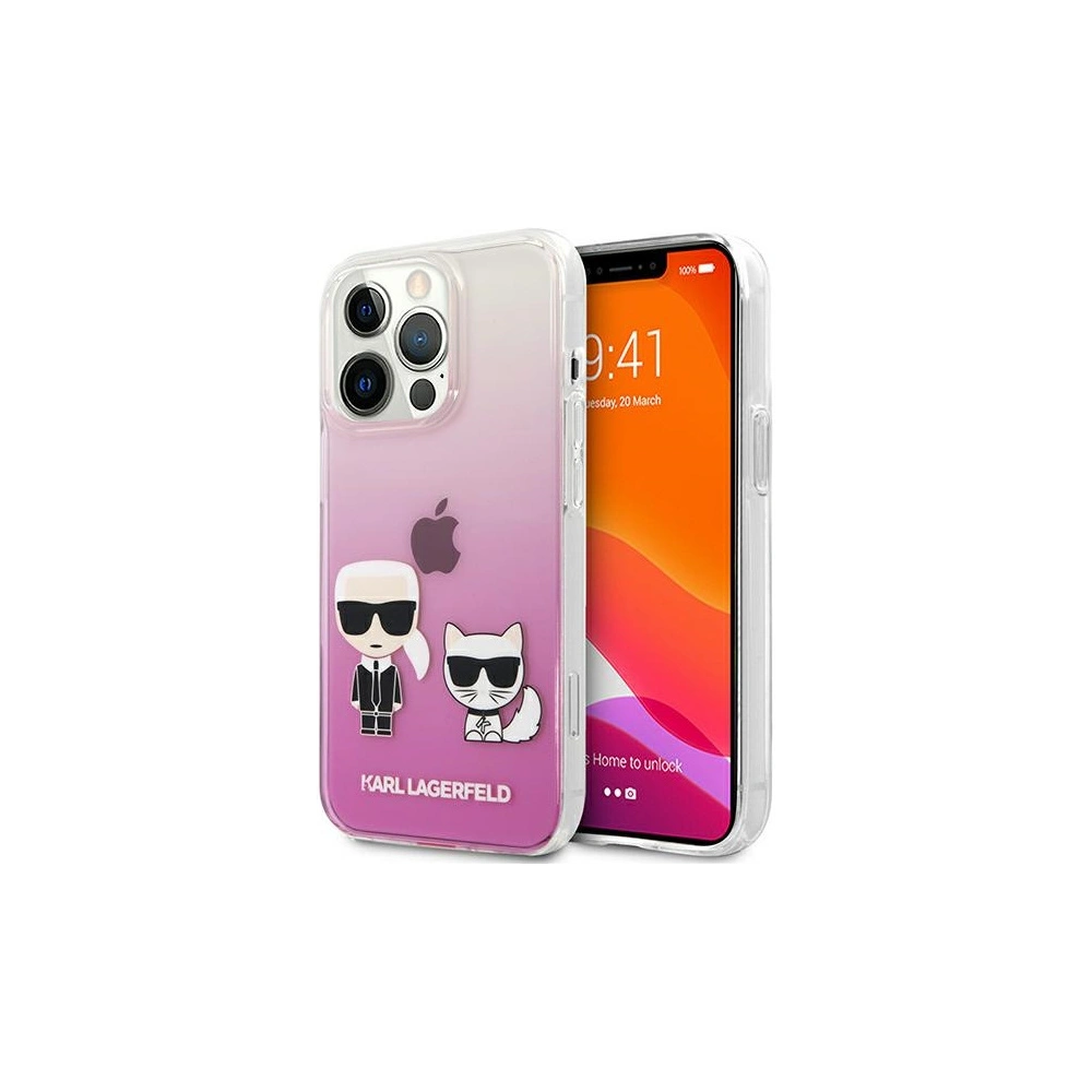 Hurtownia GSM - Etui Karl Lagerfeld KLHCP13XCKTRP Apple iPhone 13 Pro Max hardcase różowy/pink Karl & Choupette - KLD642PNK - {ean13} - Hurt